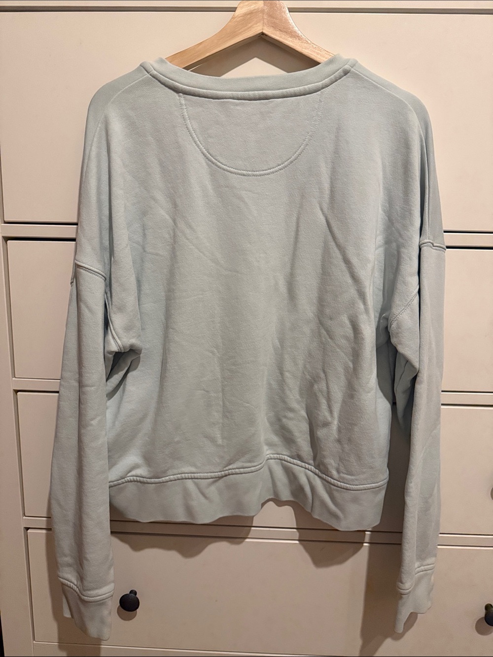 Carhartt Pale Blue Aqua Henley Pullover Sweatshirt - Picture 3 of 6